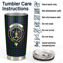 Russell Modern Tartan Crest Tumbler