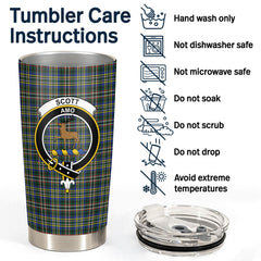 Scott Green Modern Tartan Crest Tumbler