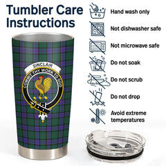 Sinclair Hunting Modern Tartan Crest Tumbler