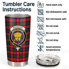 Wauchope (or Waugh) Tartan Crest Tumbler