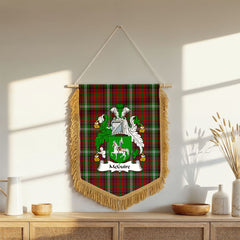 McGuire Tartan Coat Of Arms Wall Hanging Banner - Wood Pole