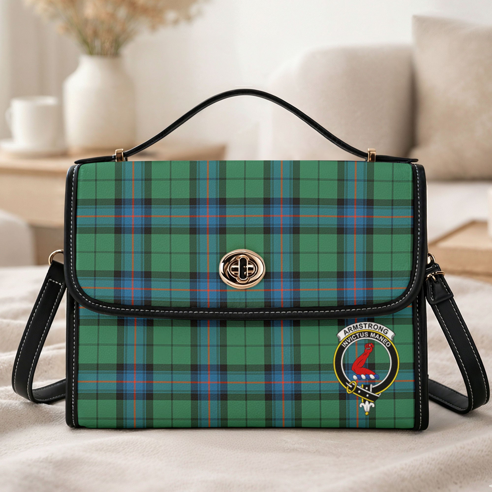 Armstrong Ancient Tartan Crest Satchel Bag