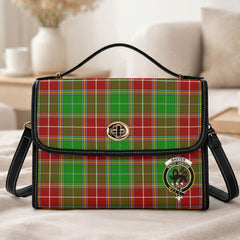 Baxter Modern Tartan Crest Satchel Bag