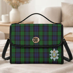 Black Watch Tartan Crest Satchel Bag