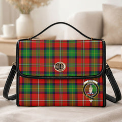 Boyd Modern Tartan Crest Satchel Bag