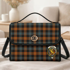 Brown Ancient Tartan Crest Satchel Bag
