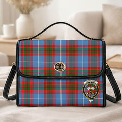 Congilton Tartan Crest Satchel Bag