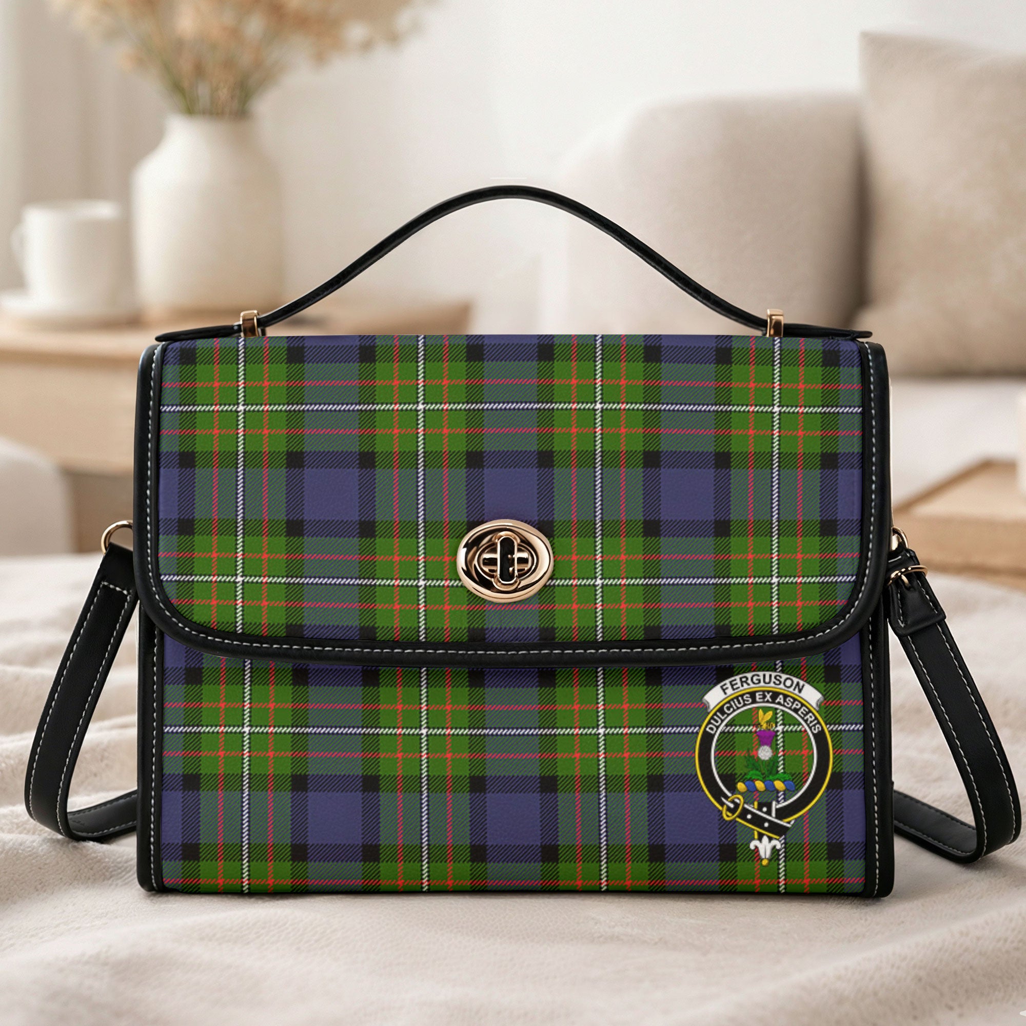 Ferguson Tartan Crest Satchel Bag