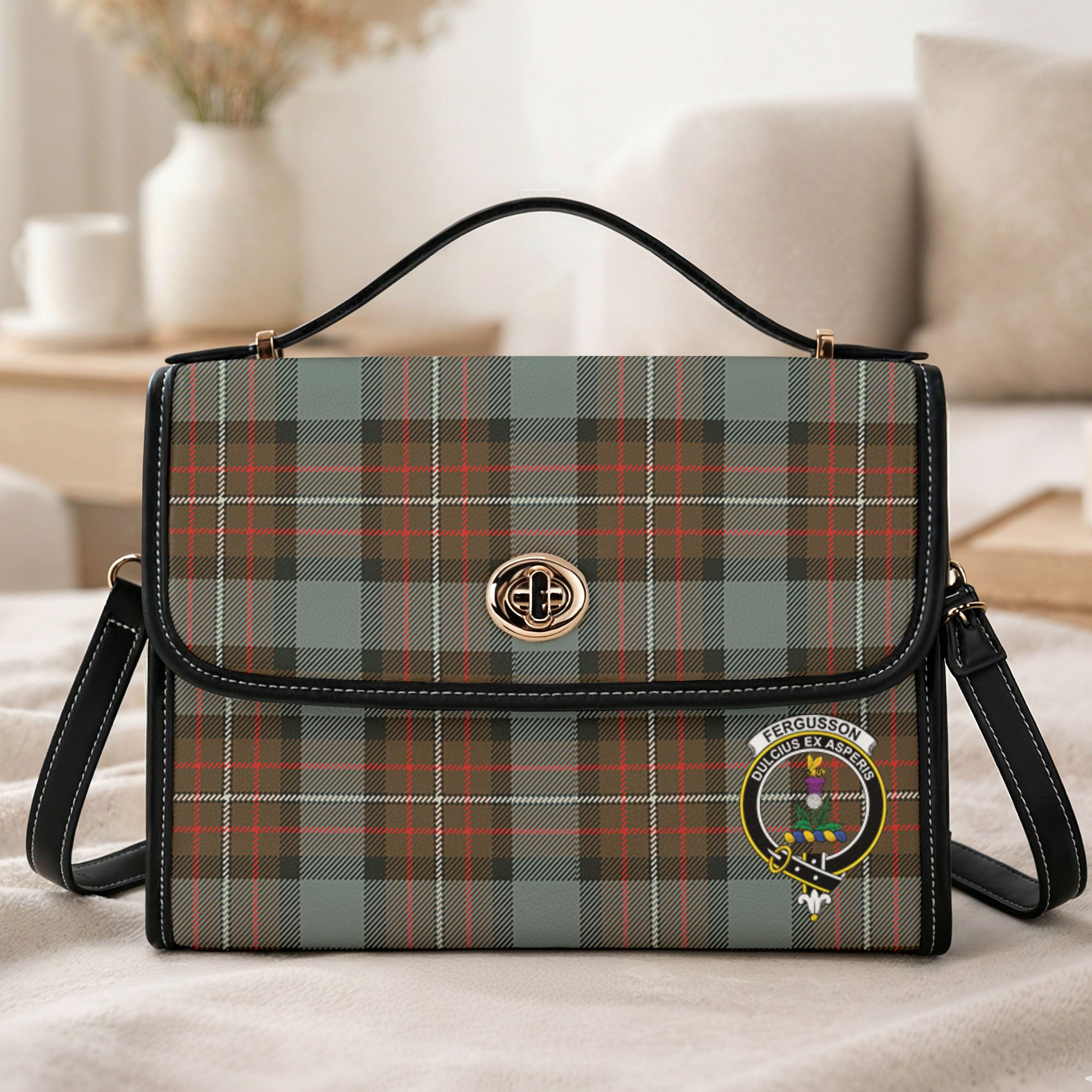 Fergusson Weathered Tartan Crest Satchel Bag