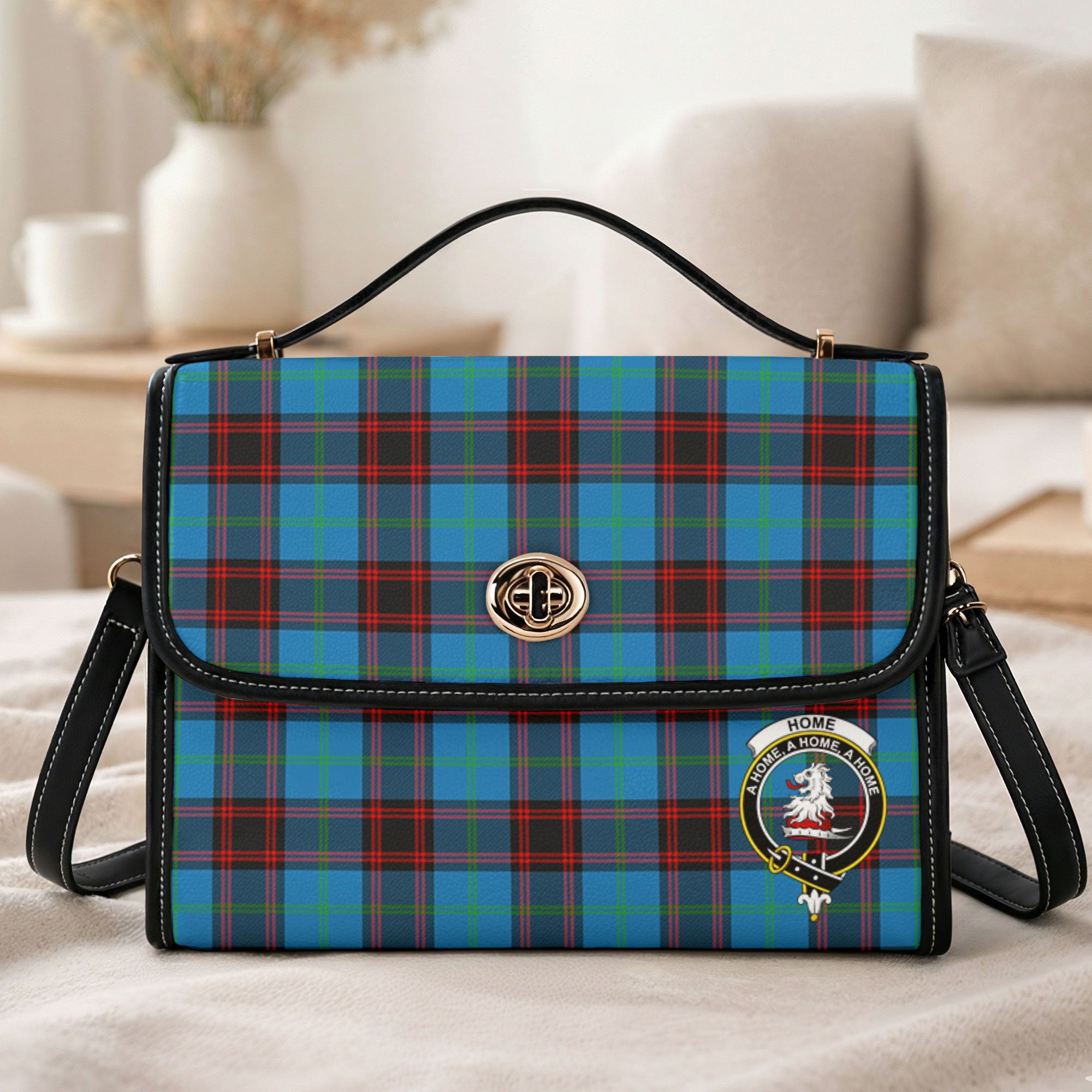 Home Ancient Tartan Crest Satchel Bag
