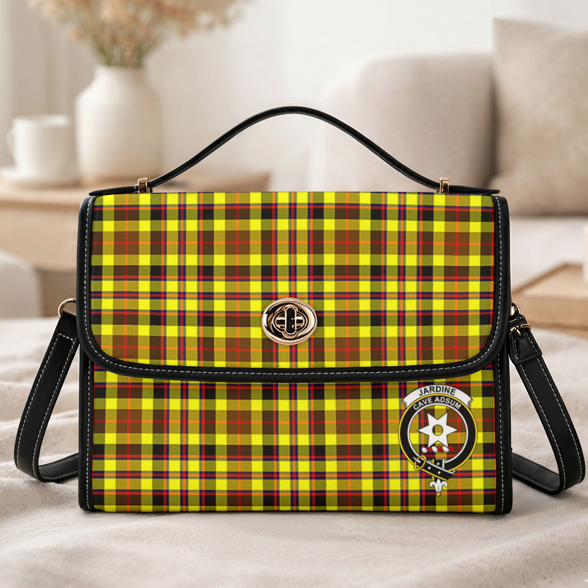 Jardine Tartan Crest Satchel Bag