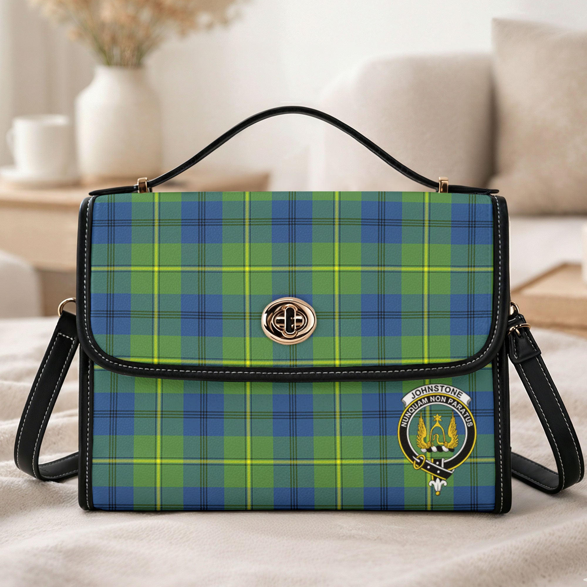 Johnstone Ancient Tartan Crest Satchel Bag