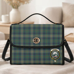 Kennedy Modern Tartan Crest Satchel Bag