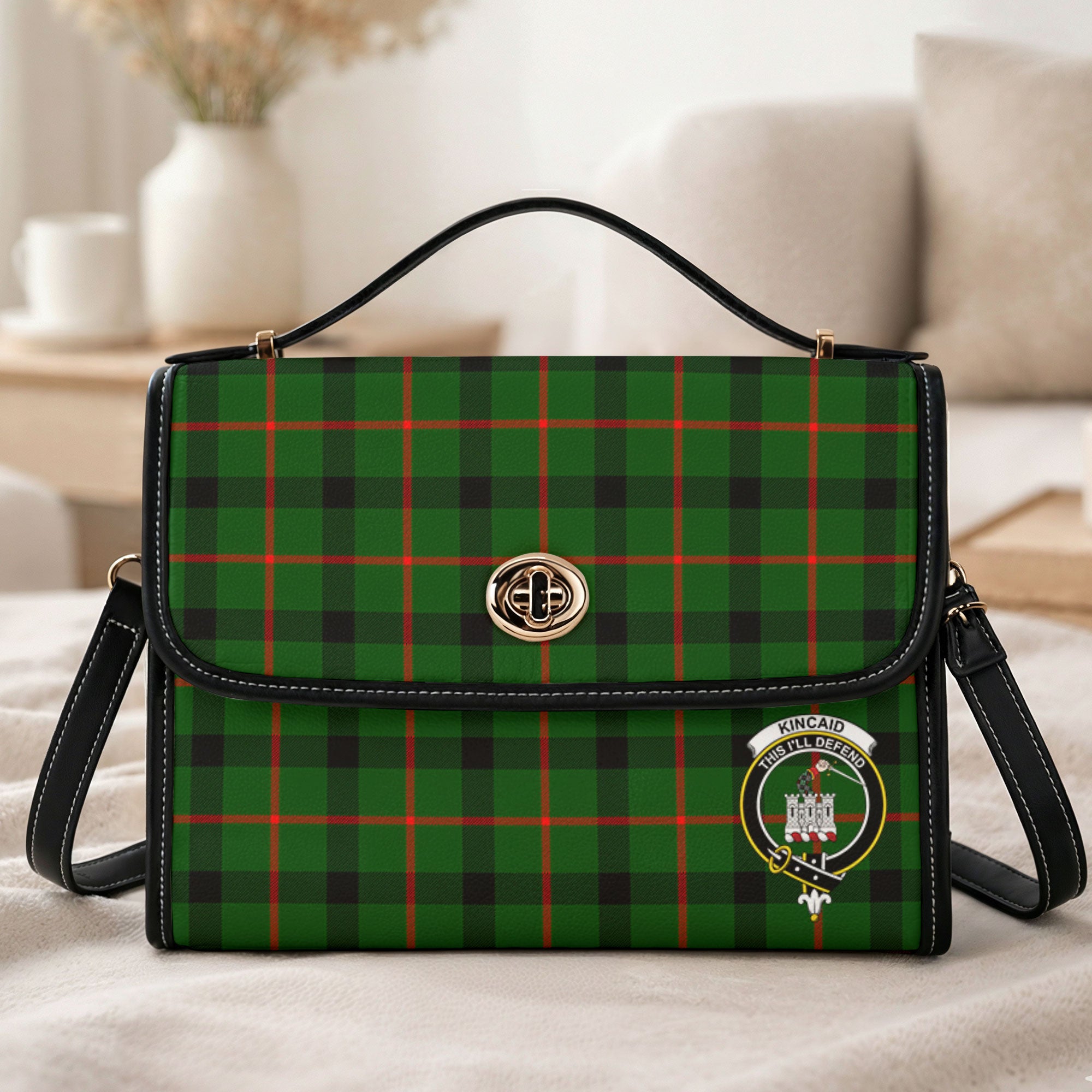 Kincaid Tartan Crest Satchel Bag