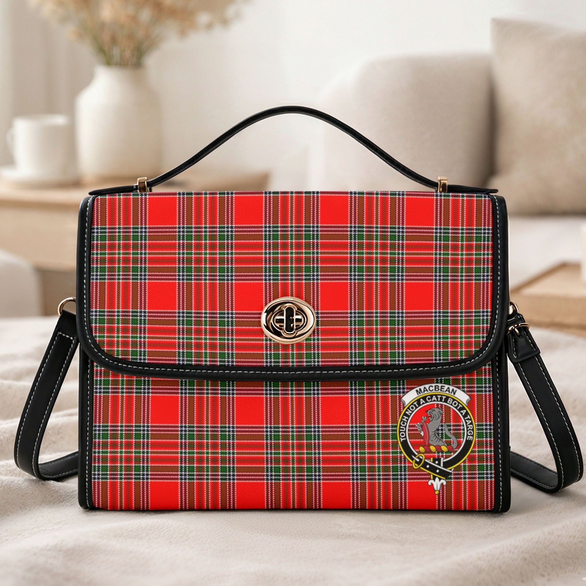 MacBean Tartan Crest Satchel Bag