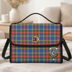 MacBeth Modern Tartan Crest Satchel Bag