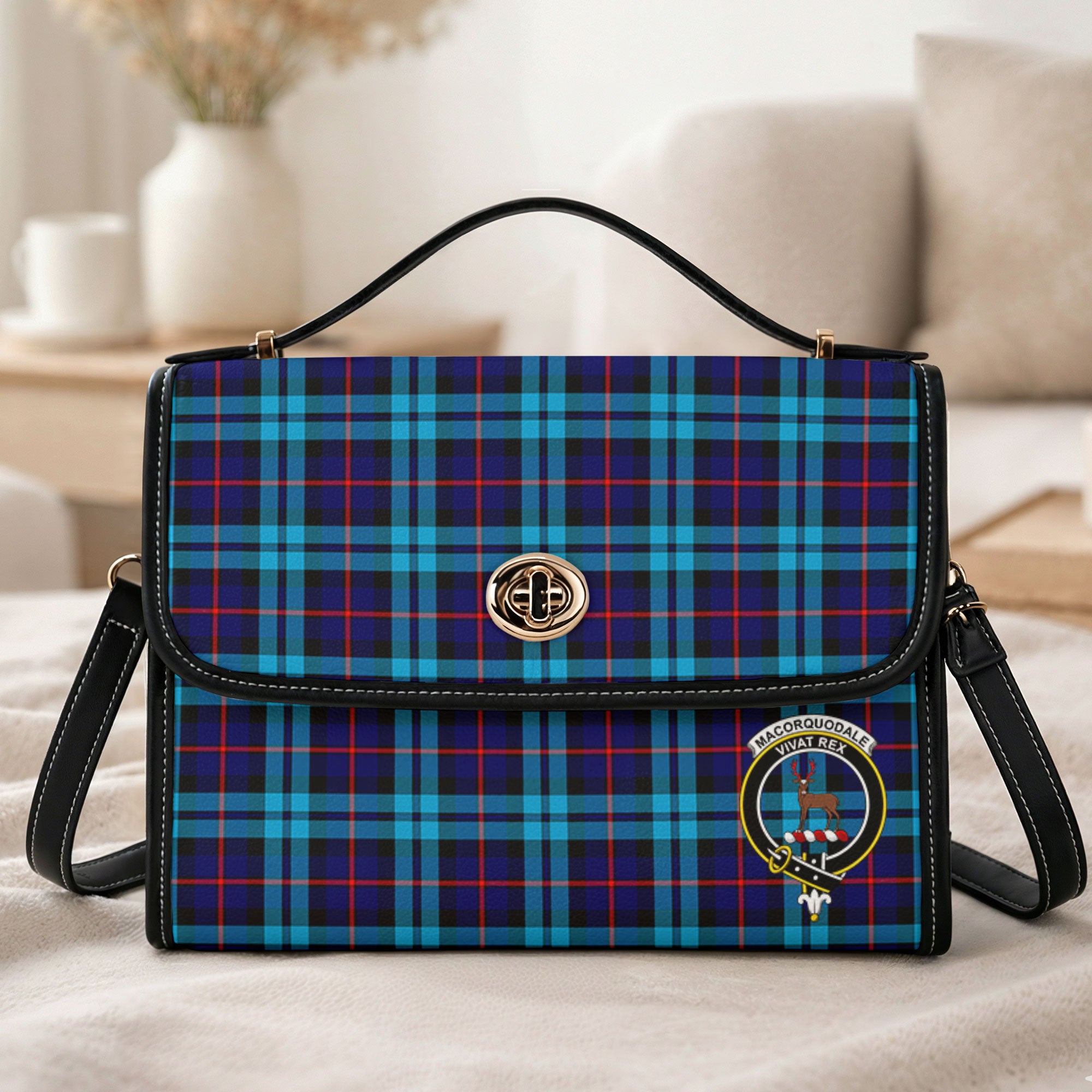 MacCorquodale Tartan Crest Satchel Bag