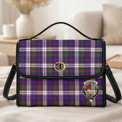 MacDonald Dress Modern Tartan Crest Satchel Bag
