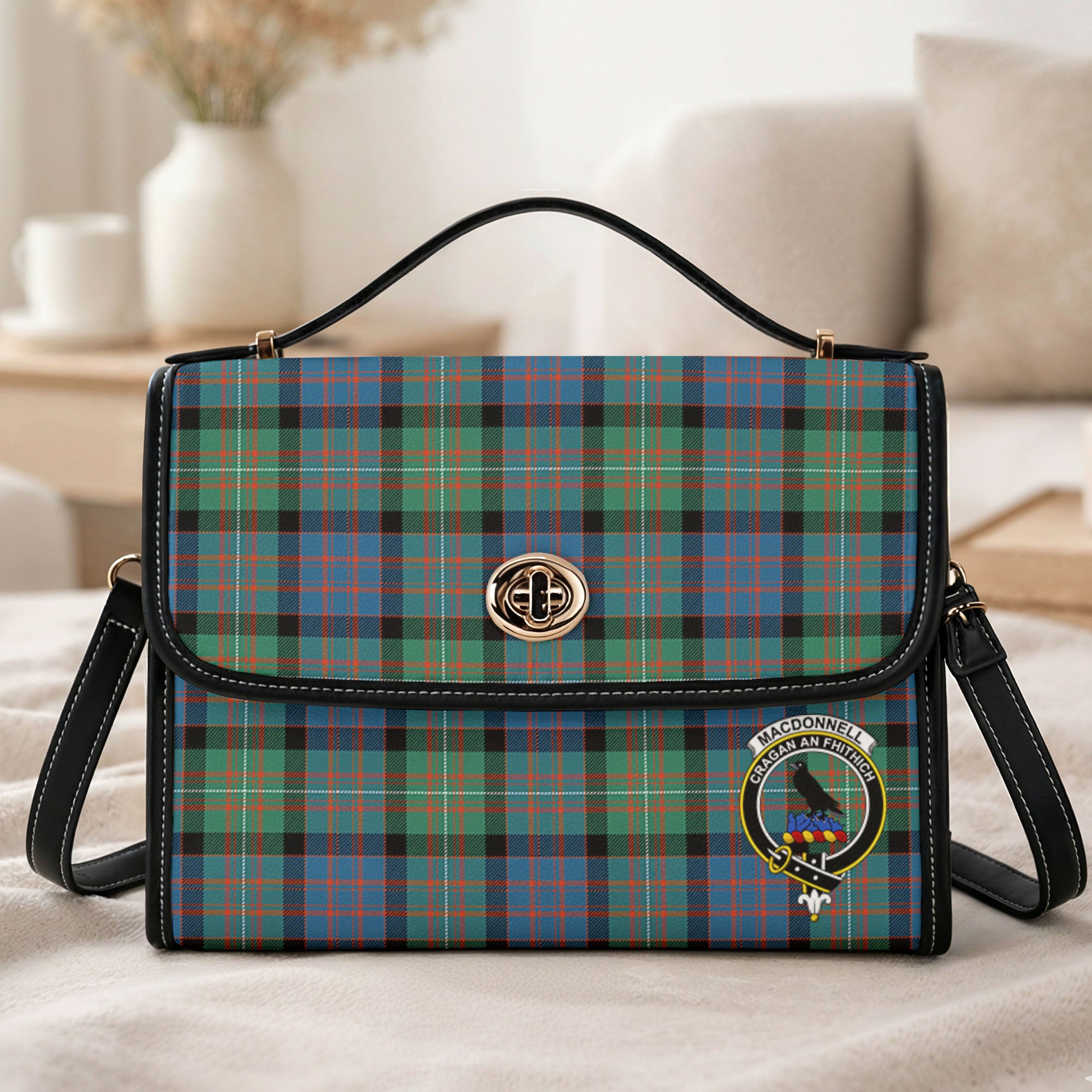 MacDonnell of Glengarry Ancient Tartan Crest Satchel Bag