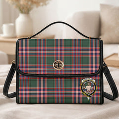 MacFarlane Hunting Modern Tartan Crest Satchel Bag