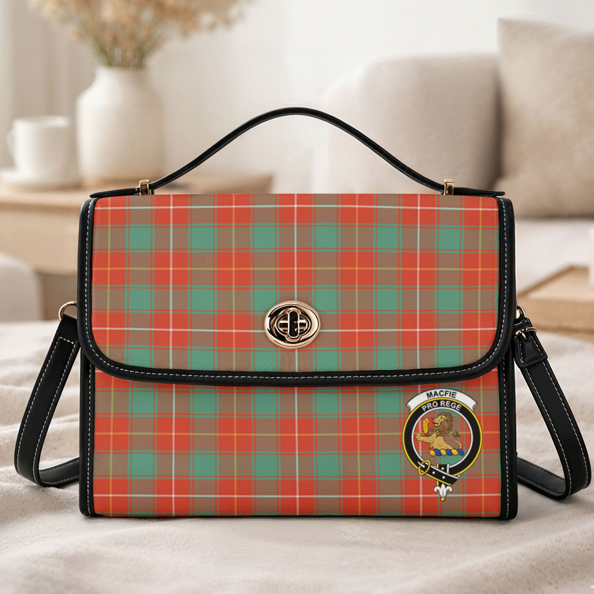 MacFie Ancient Tartan Crest Satchel Bag
