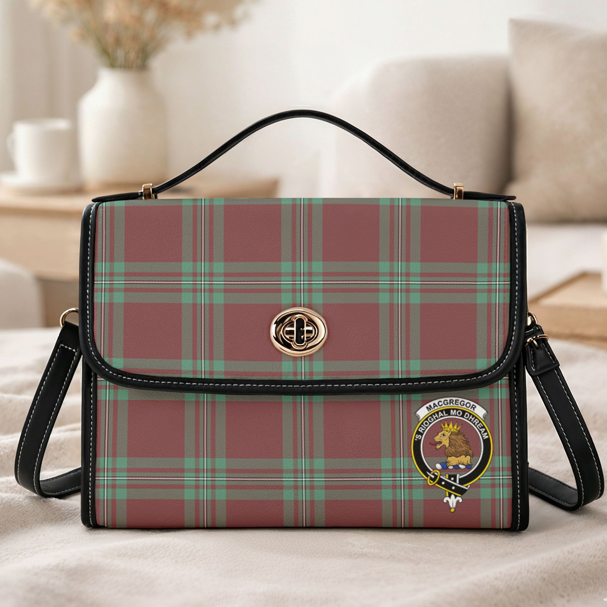MacGregor Hunting Ancient Tartan Crest Satchel Bag