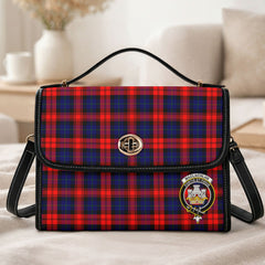 MacLachlan Modern Tartan Crest Satchel Bag