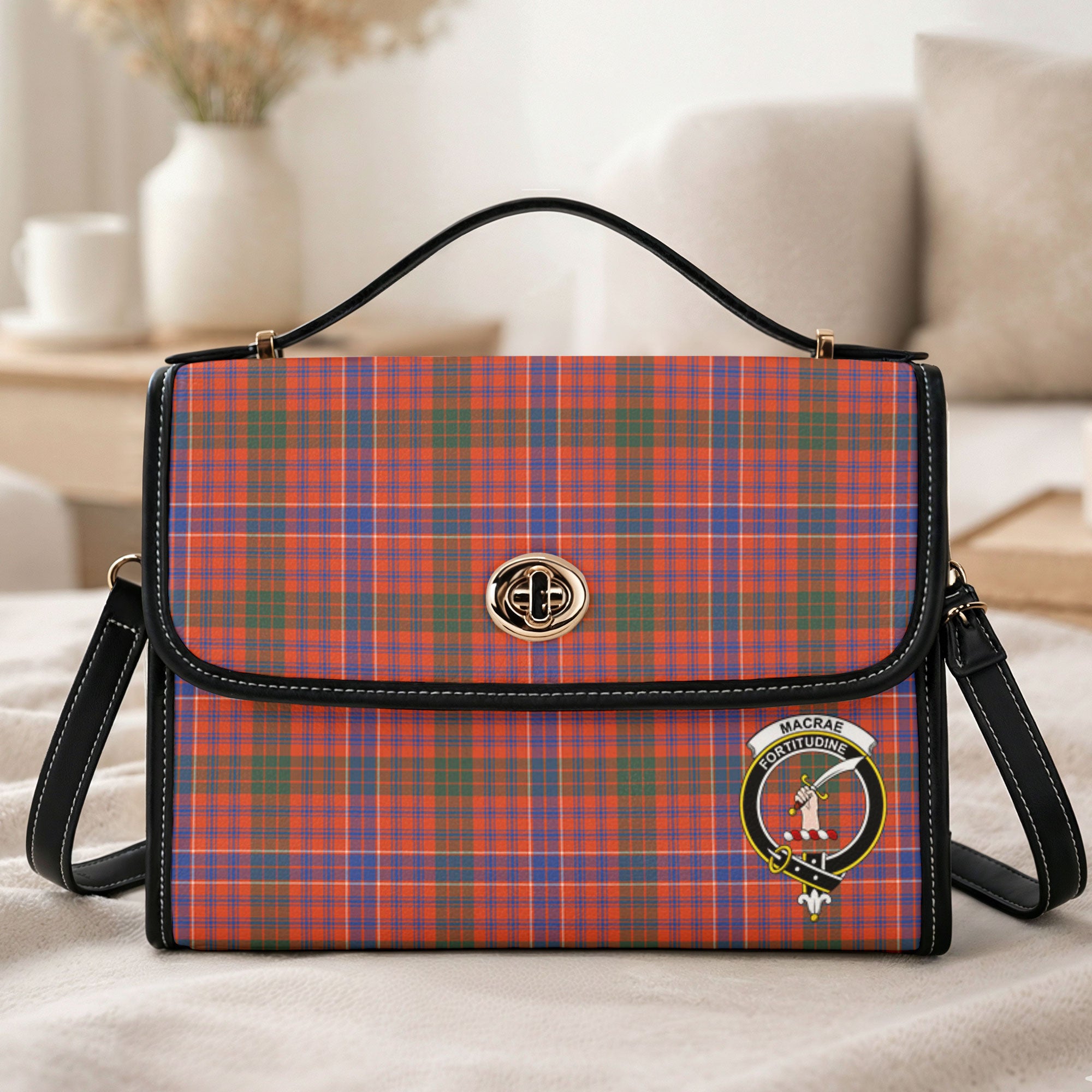 MacRae Ancient Tartan Crest Satchel Bag