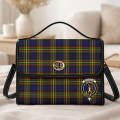McClellan Modern Tartan Crest Satchel Bag