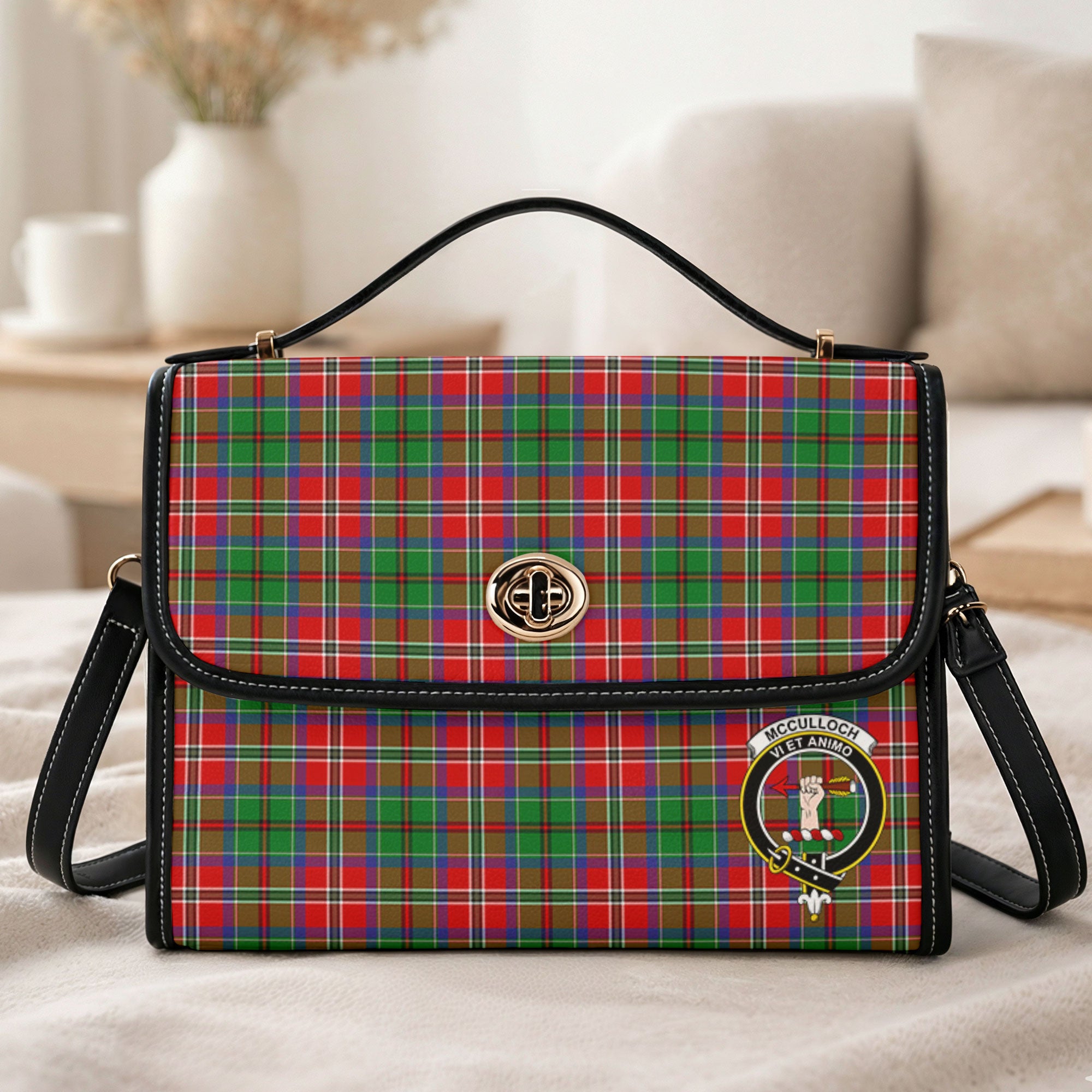 McCulloch Tartan Crest Satchel Bag
