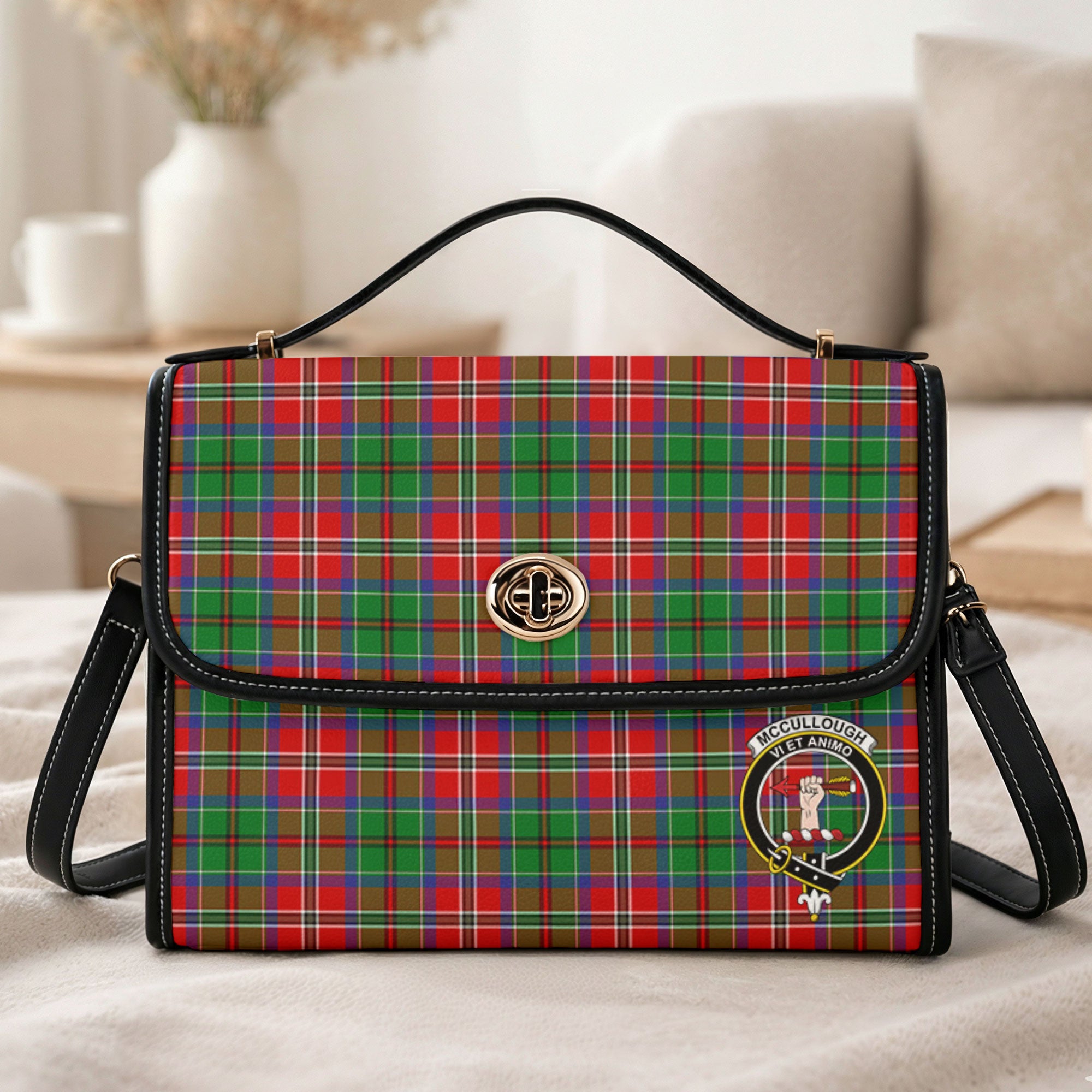 McCullough Tartan Crest Satchel Bag