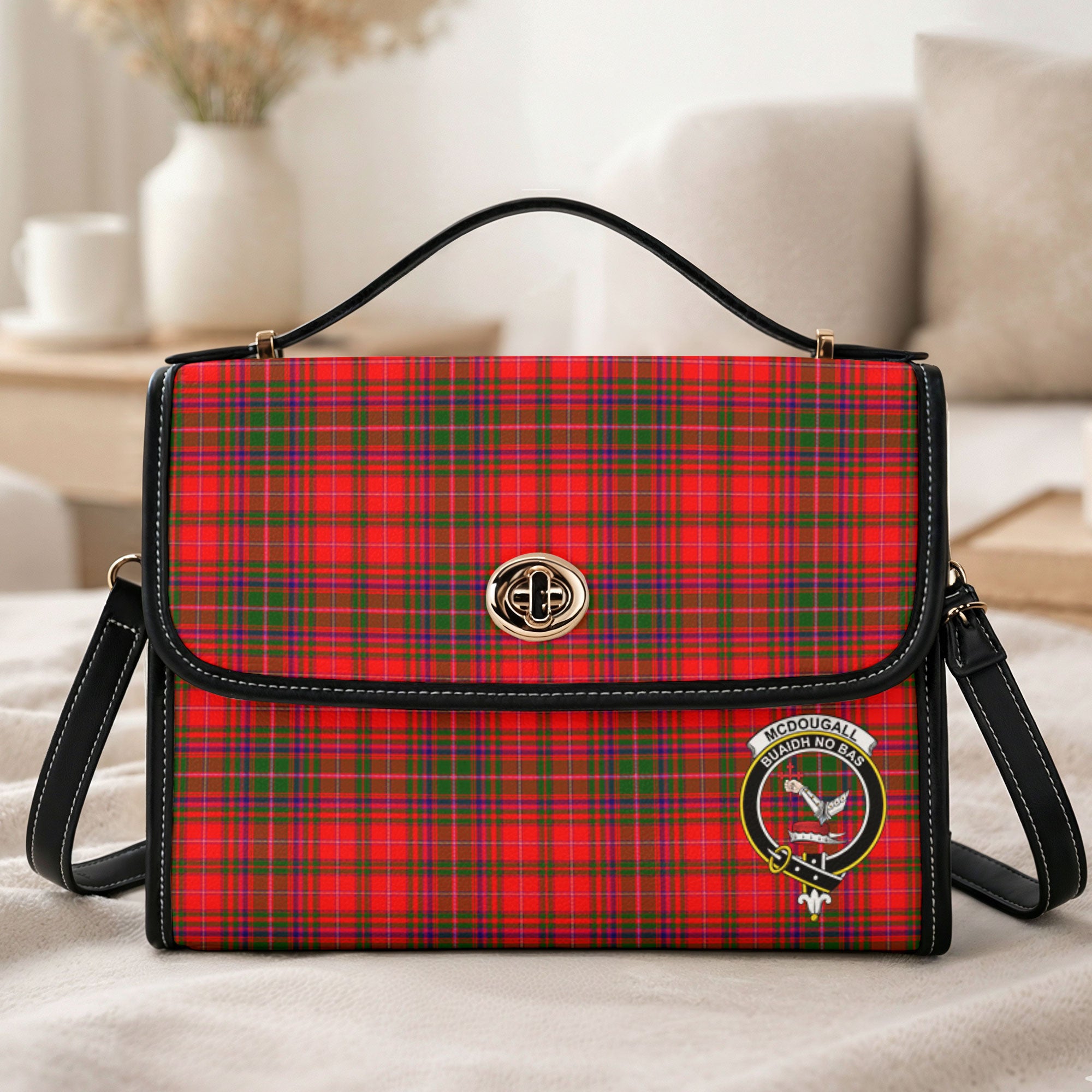 McDougall Modern Tartan Crest Satchel Bag