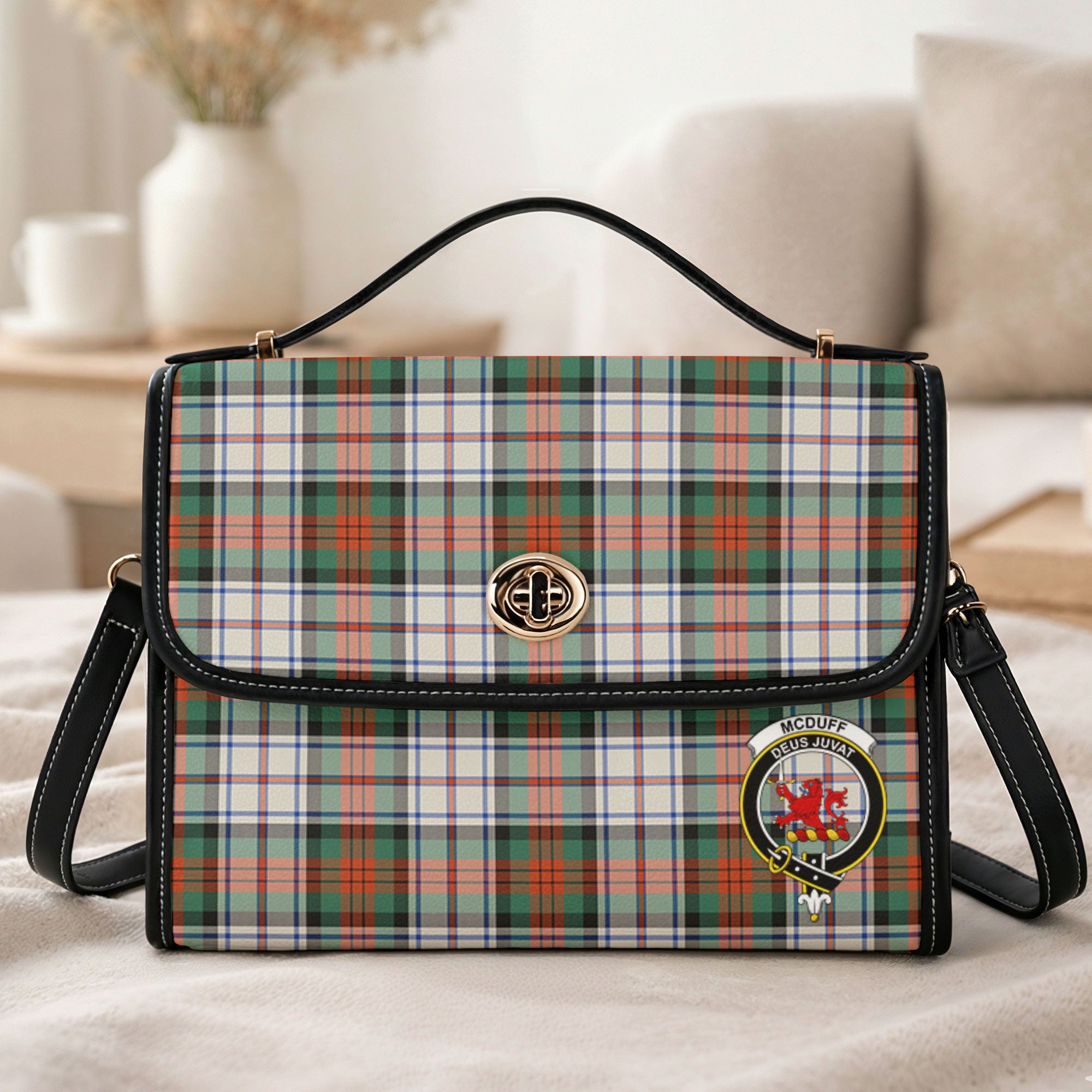 McDuff Dress Ancient Tartan Crest Satchel Bag