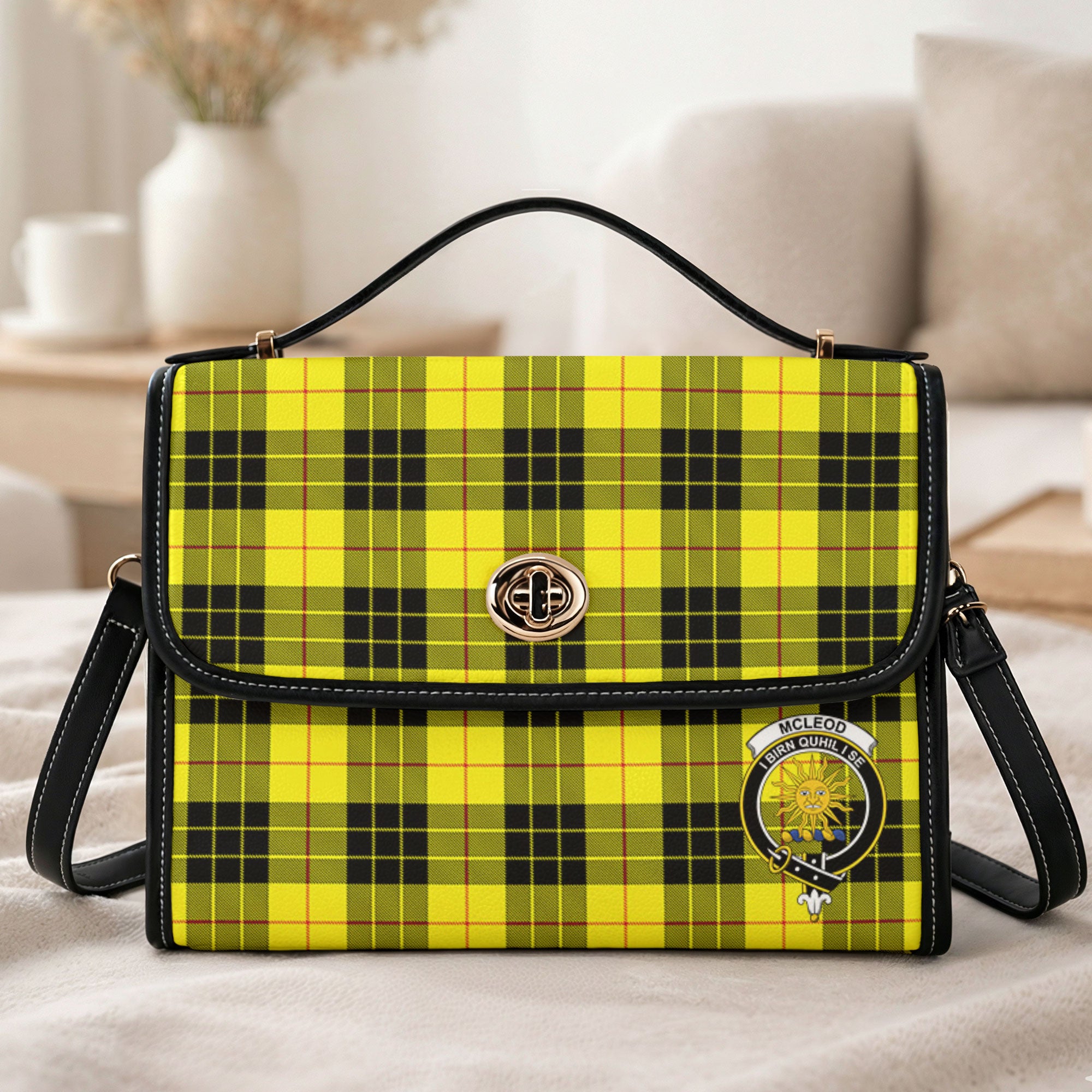 McLeod of Lewis Modern Tartan Crest Satchel Bag