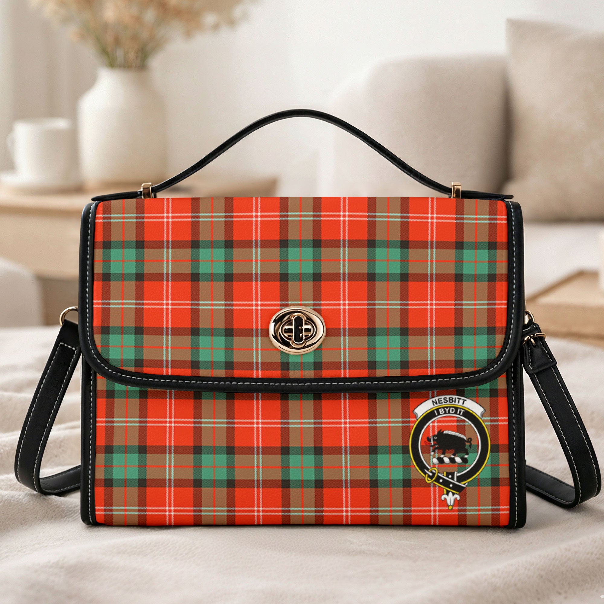 Nesbitt Ancient Tartan Crest Satchel Bag