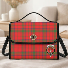 Ross Modern Tartan Crest Satchel Bag