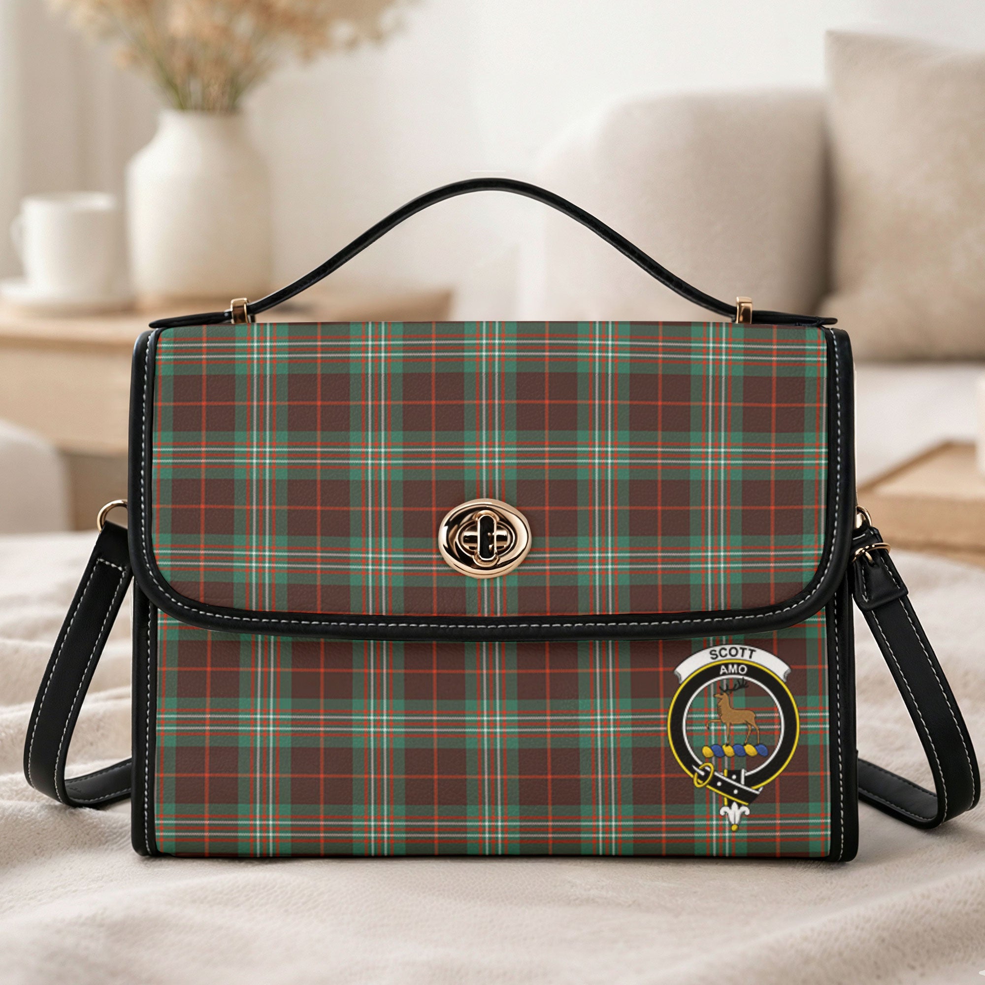 Scott Brown Ancient Tartan Crest Satchel Bag