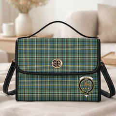 Scott Green Ancient Tartan Crest Satchel Bag