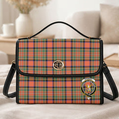 Stewart Royal Ancient Tartan Crest Satchel Bag