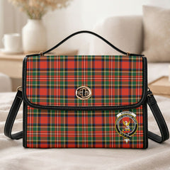 Stewart Royal Modern Tartan Crest Satchel Bag