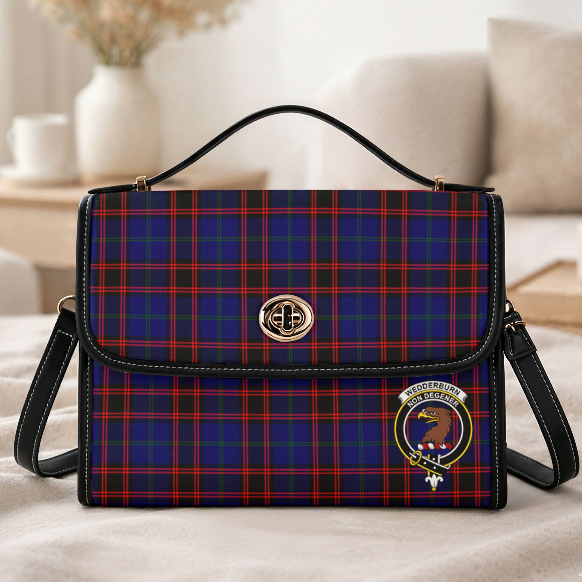 Wedderburn Tartan Crest Satchel Bag