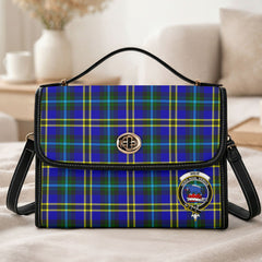 Weir Modern Tartan Crest Satchel Bag