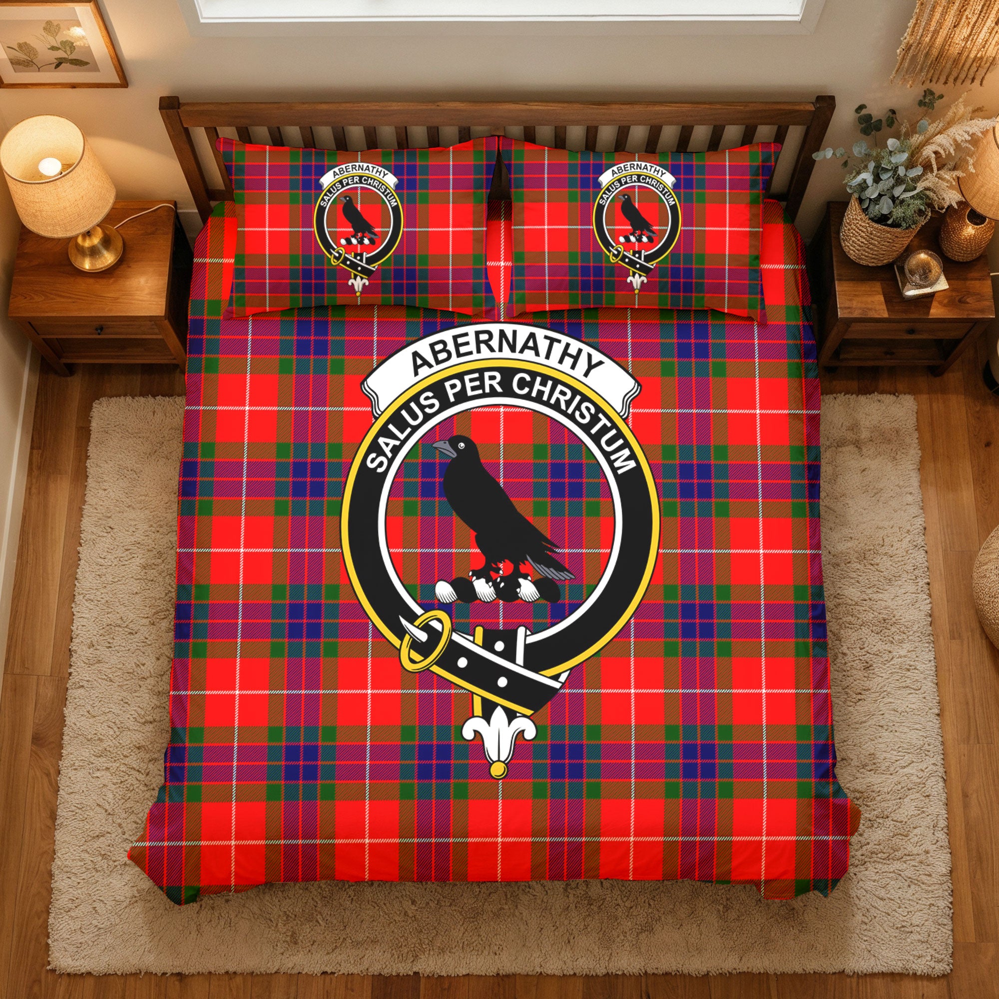 Abernathy Tartan Crest Bedding Set