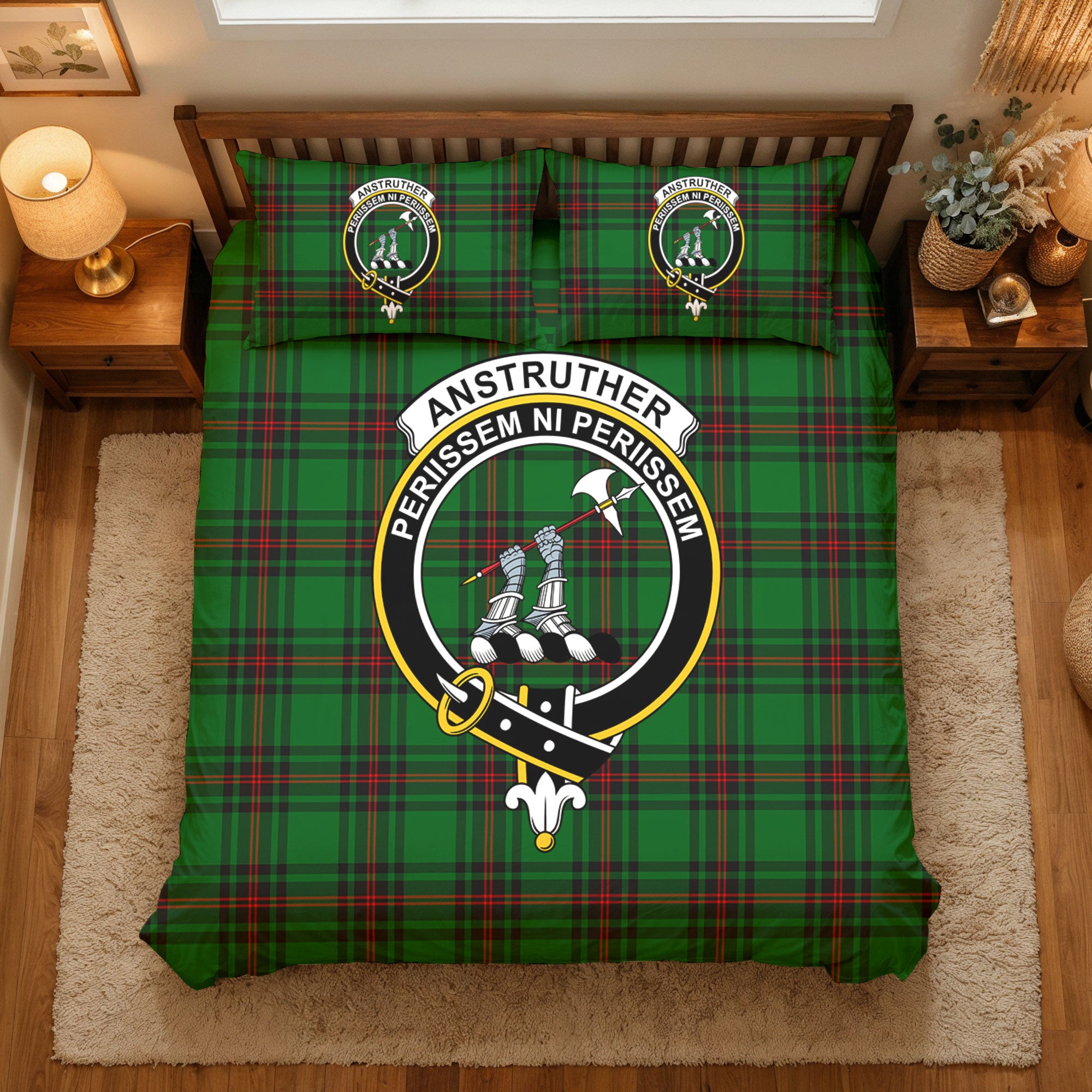 Anstruther Tartan Crest Bedding Set