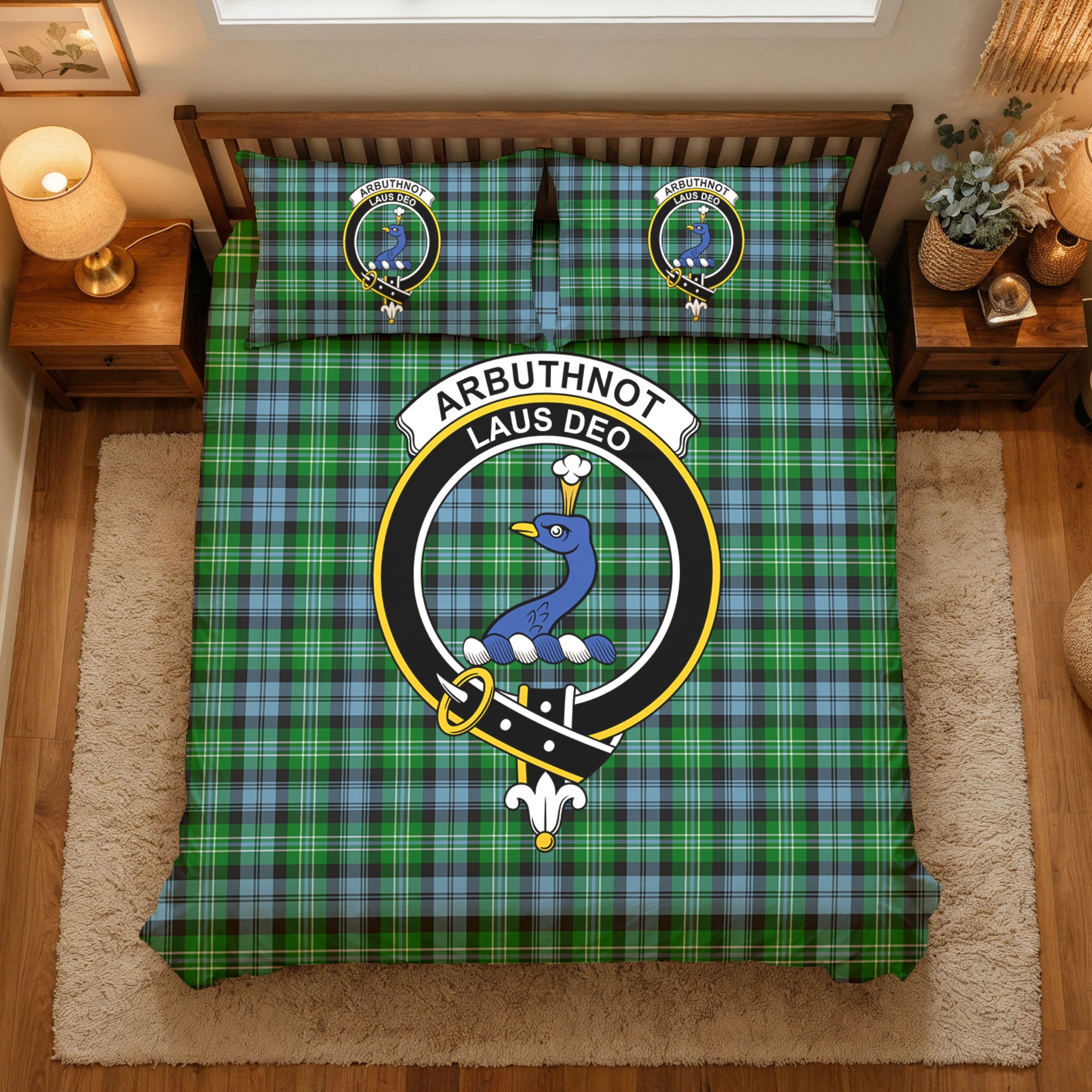 Arbuthnot Ancient Tartan Crest Bedding Set