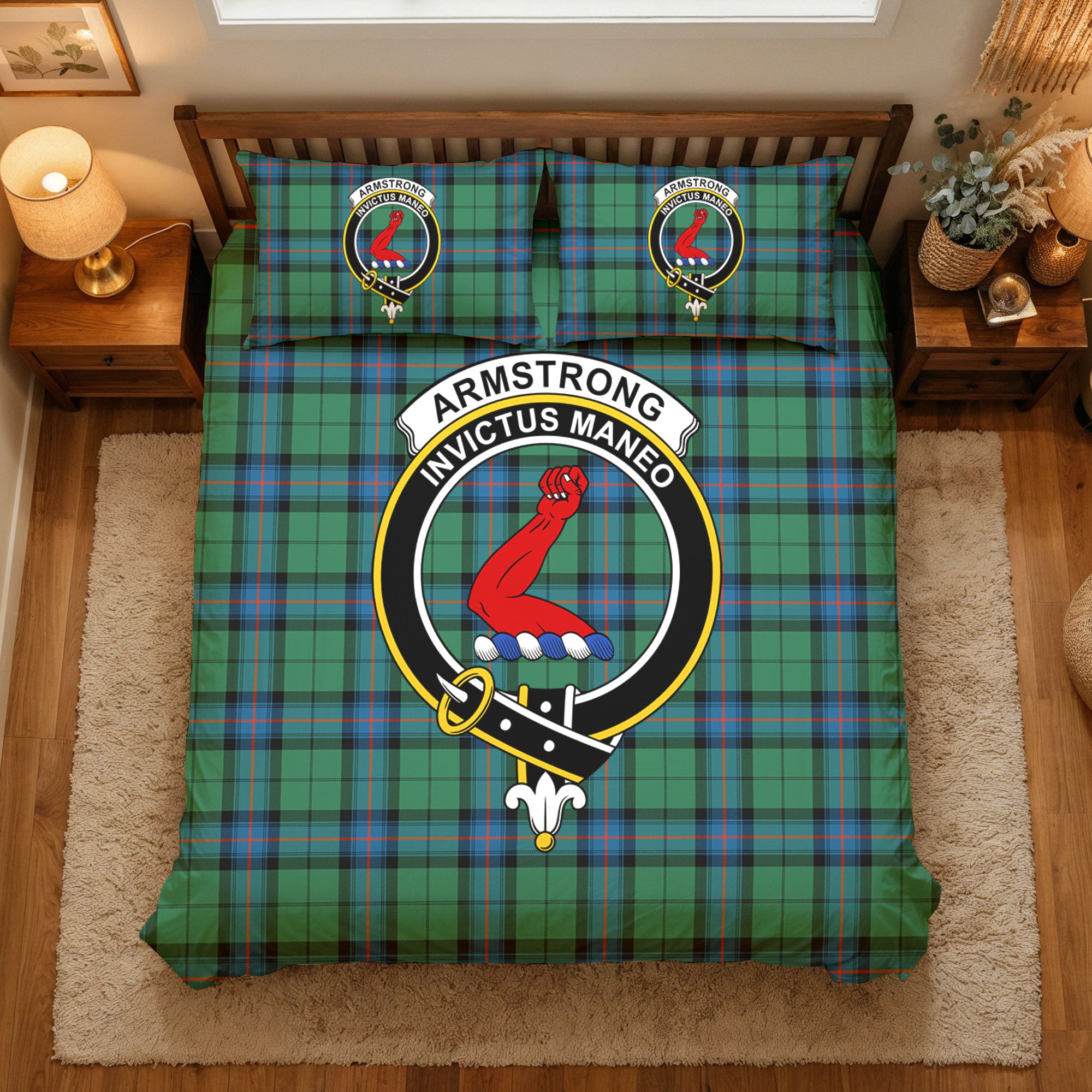 Armstrong Ancient Tartan Crest Bedding Set