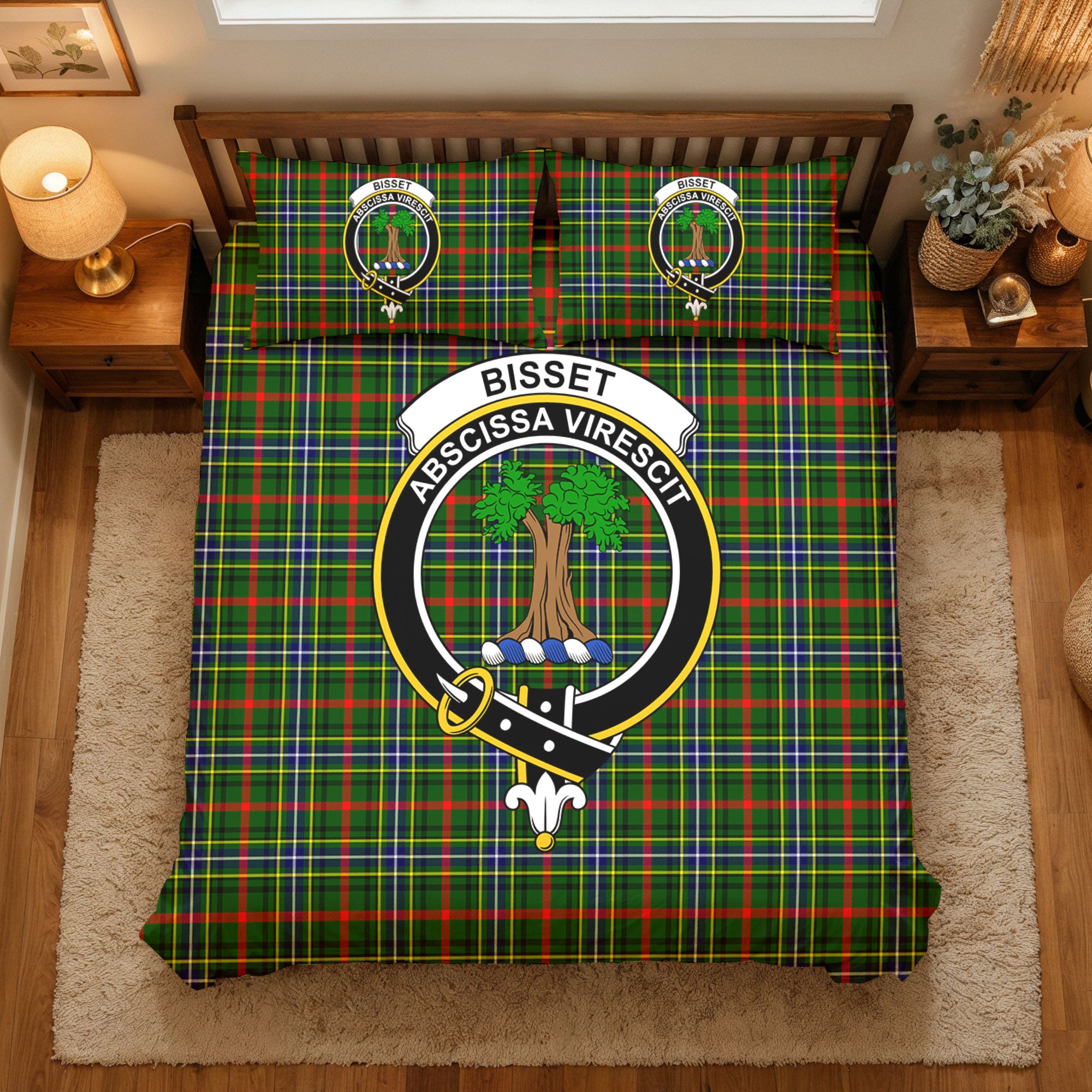 Bisset Tartan Crest Bedding Set