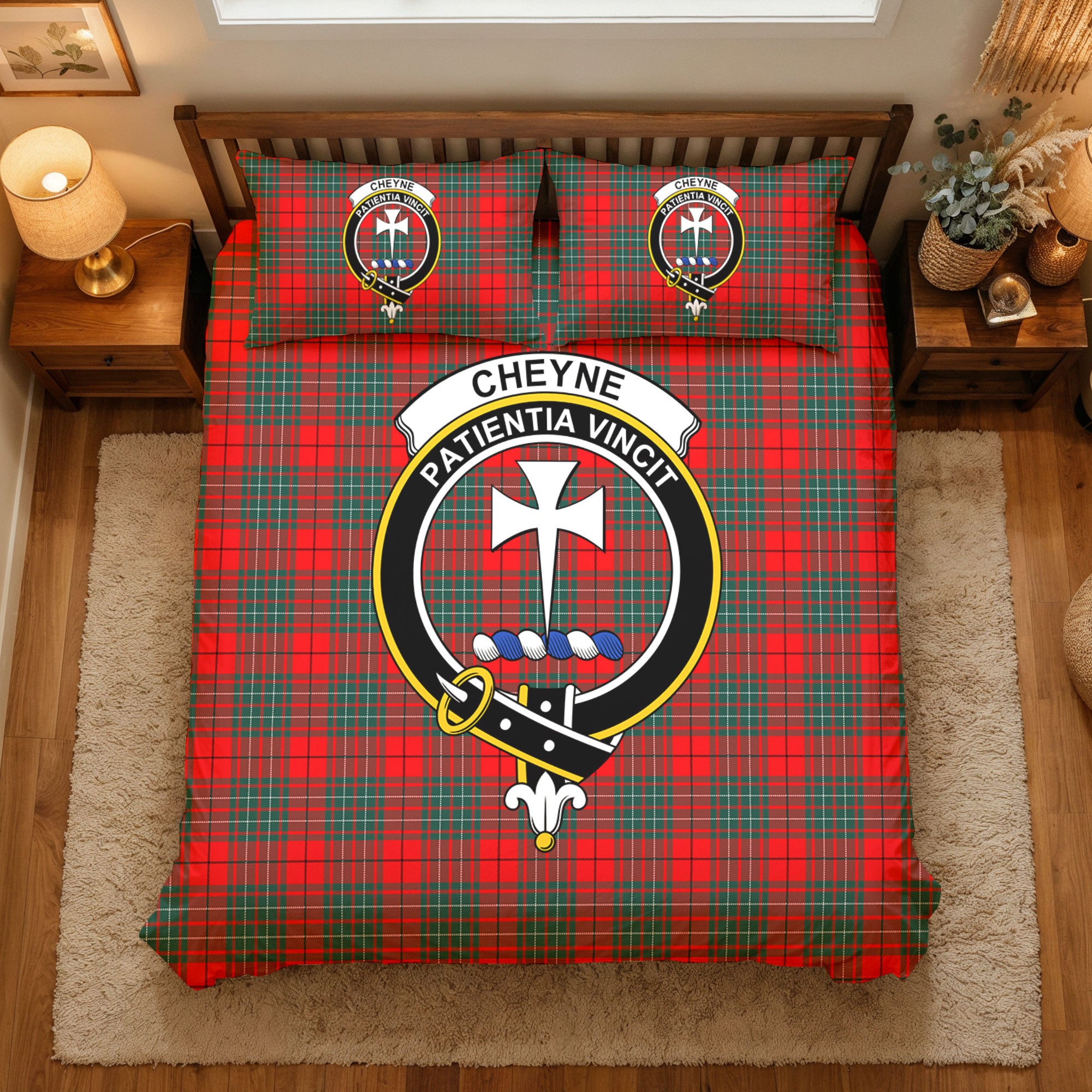 Cheyne Tartan Crest Bedding Set