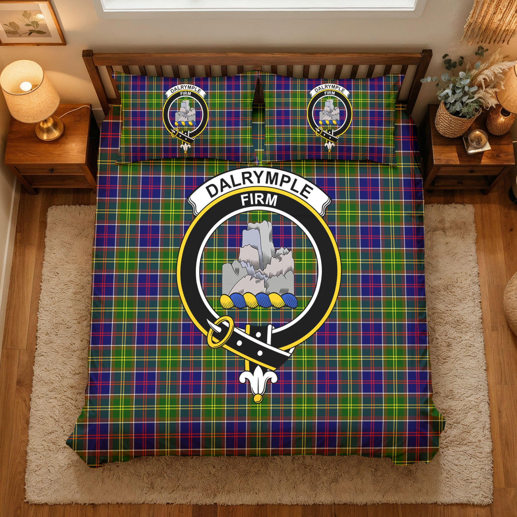 Dalrymple Tartan Crest Bedding Set