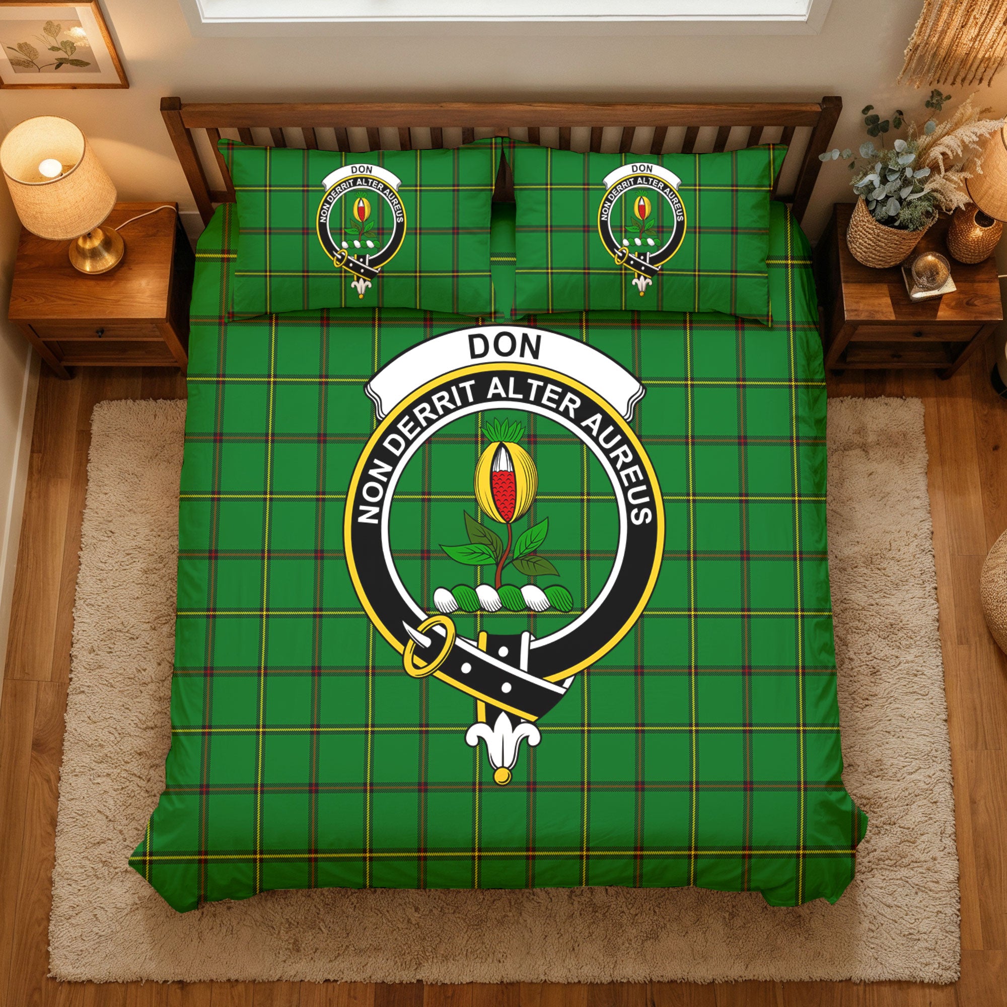 Don Tartan Crest Bedding Set